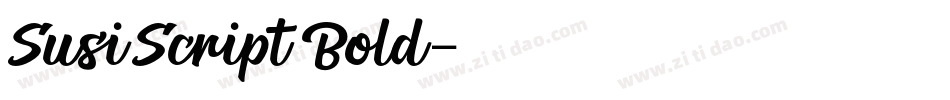 SusiScript Bold字体转换